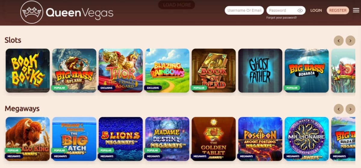 Queen Vegas Online Casino - Slot Games, Roulette & Blackjack image 1